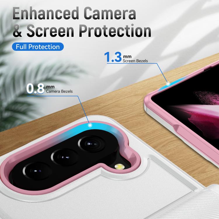 For Samsung Galaxy Z Fold5 5G Pioneer Armor Heavy Duty PC Hybrid TPU Phone Case with Holder