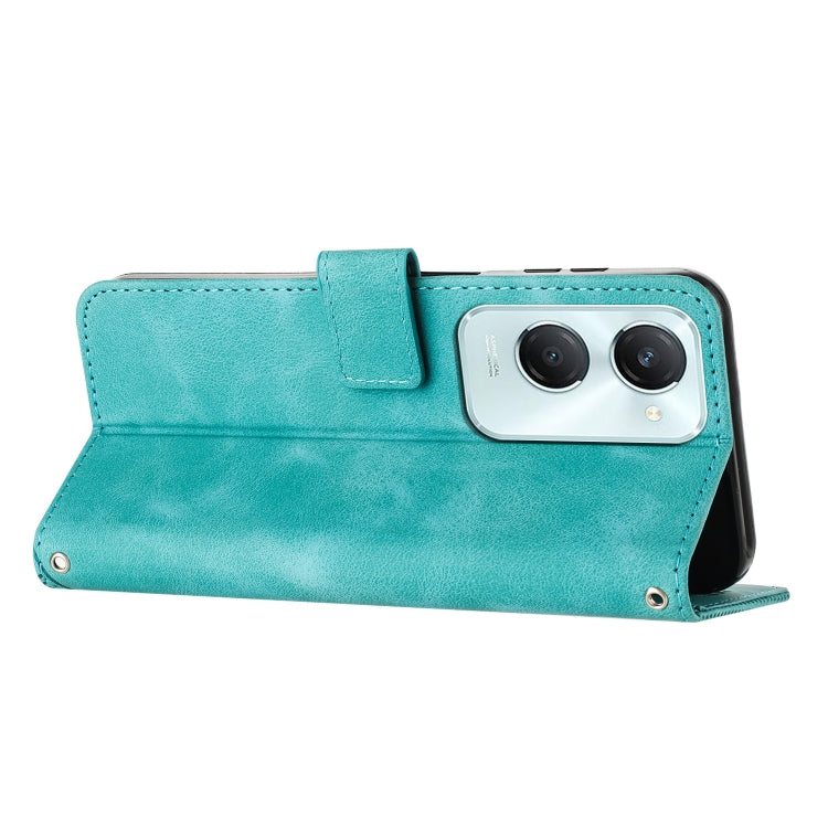 For vivo Y03 / Y18 / Y18e Dream Triangle Leather Phone Case with Lanyard
