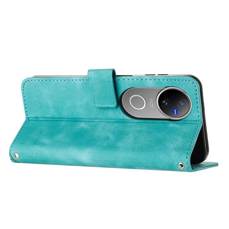 For vivo V50 Dream Triangle Leather Phone Case with Lanyard