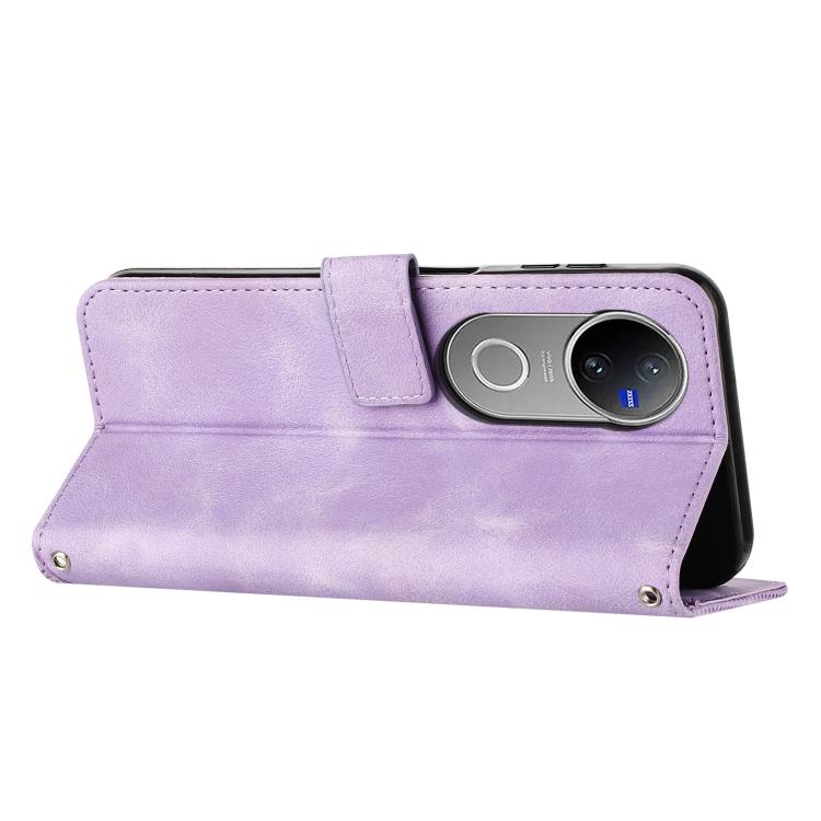 For vivo V50 Dream Triangle Leather Phone Case with Lanyard