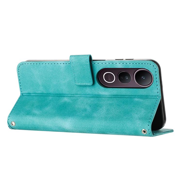 For vivo V50 Lite Dream Triangle Leather Phone Case with Lanyard