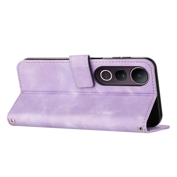 For vivo V50 Lite Dream Triangle Leather Phone Case with Lanyard
