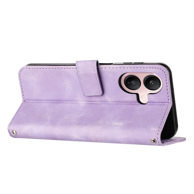 For vivo V60 Lite 5G Dream Triangle Leather Phone Case with Lanyard