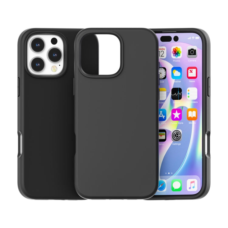 For iPhone 16 Pro Max Rubber Oil Surface Solid Color Phone Case