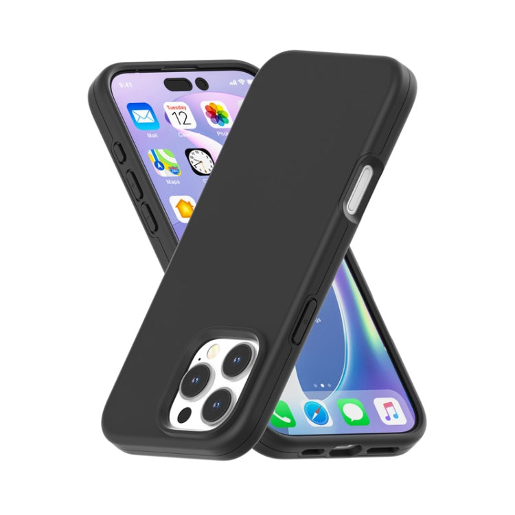 For iPhone 16 Pro Max Rubber Oil Surface Solid Color Phone Case