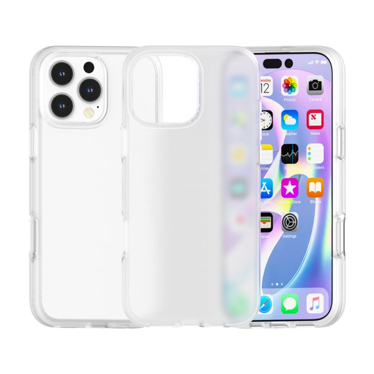 For iPhone 16 Pro Max Rubber Oil Surface Solid Color Phone Case