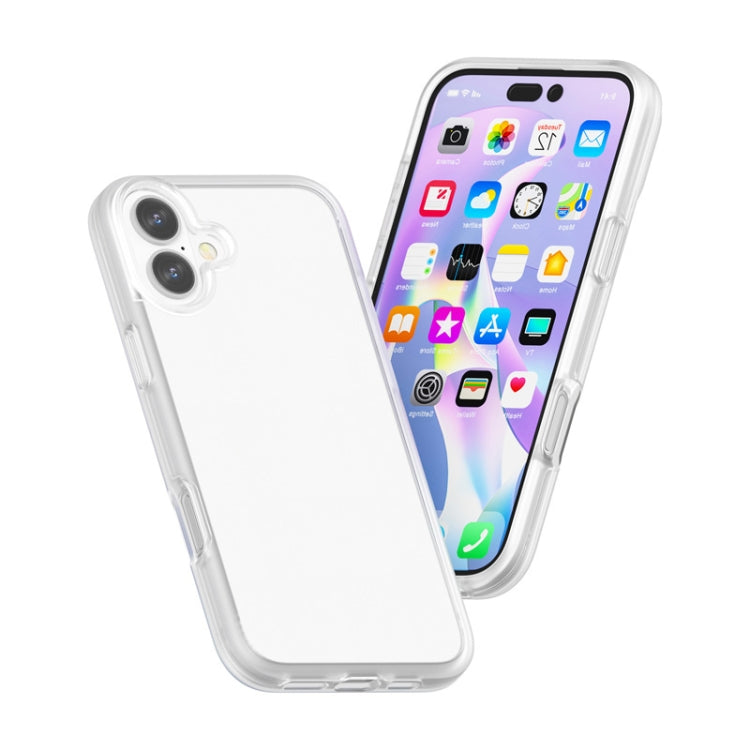 For iPhone 16 Plus Rubber Oil Surface Solid Color Phone Case