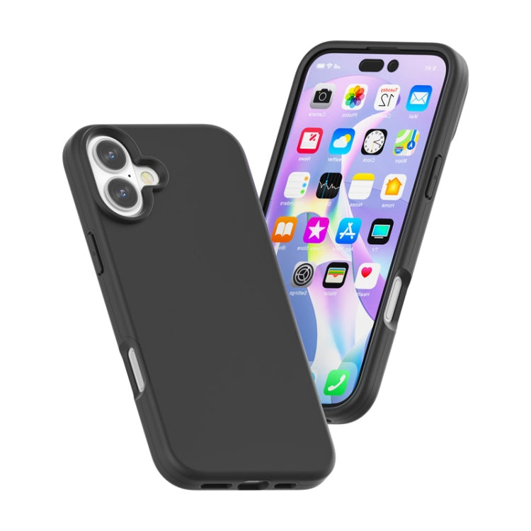 For iPhone 16 Rubber Oil Surface Solid Color Phone Case