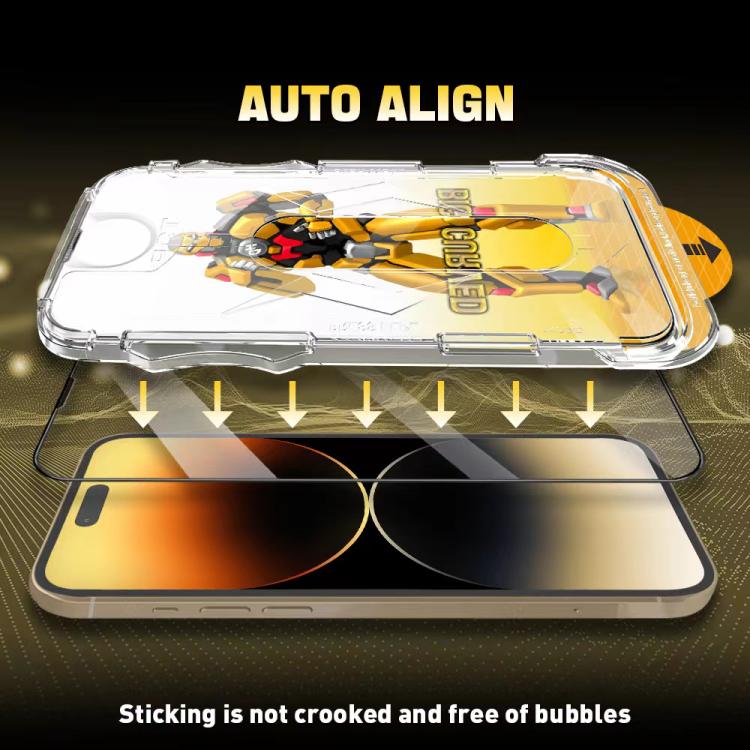 For iPhone 17 Pro Max Easy Install Dust-proof Armor Tempered Glass Film