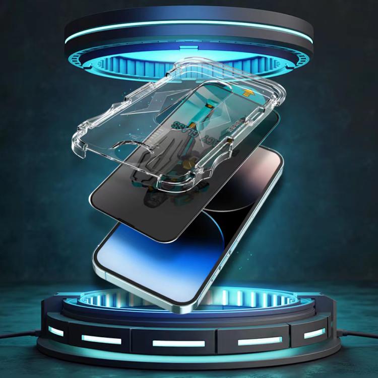 For iPhone 16 Pro Easy Install 28 Degree Privacy Armor Tempered Glass Film