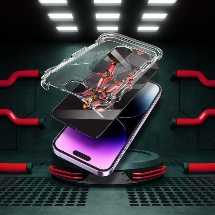 For iPhone 16 Plus Easy Install Matte Armor Tempered Glass Film