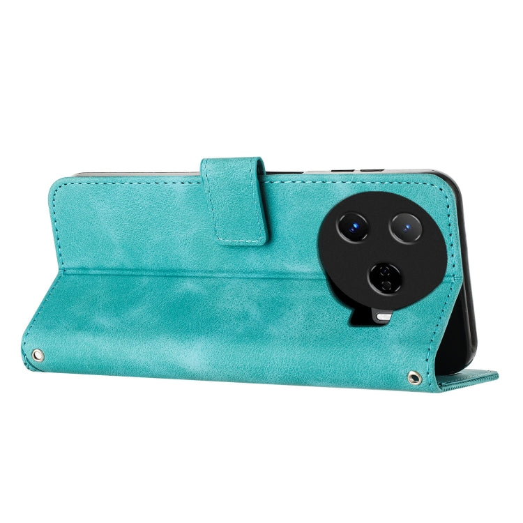 For Tecno Camon 30 Pro 5G Dream Triangle Leather Phone Case with Lanyard
