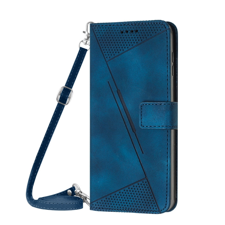 For Tecno Spark 30 4G Dream Triangle Leather Phone Case with Lanyard