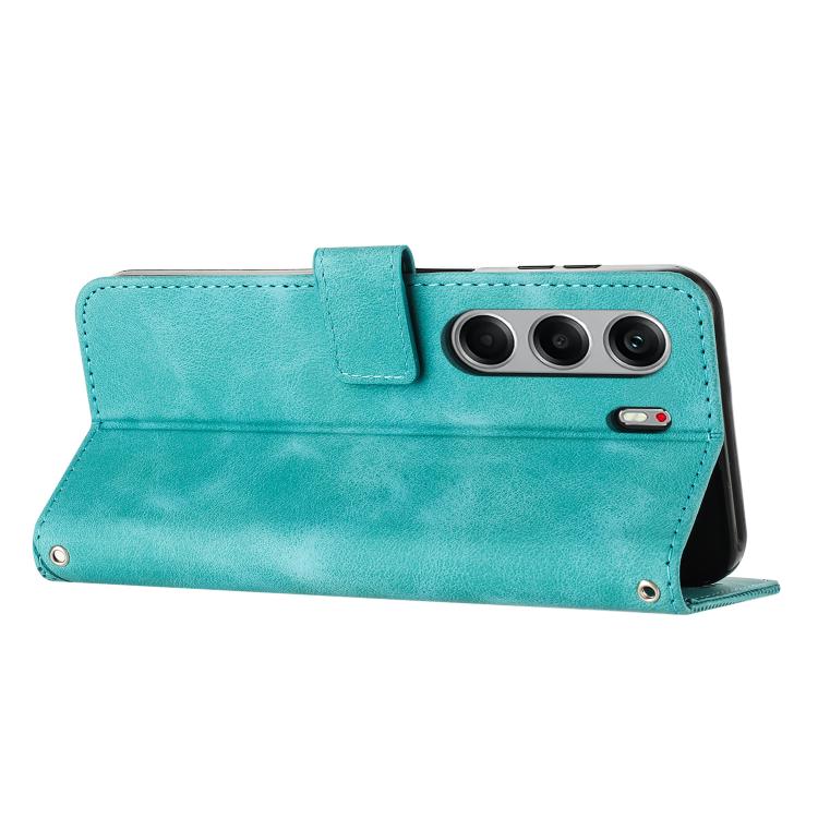 For Tecno Camon 40 4G Dream Triangle Leather Phone Case with Lanyard