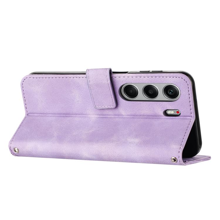 For Tecno Camon 40 Pro 5G Dream Triangle Leather Phone Case with Lanyard