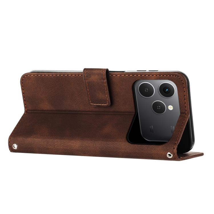 For Tecno Spark 40 4G Dream Triangle Leather Phone Case with Lanyard