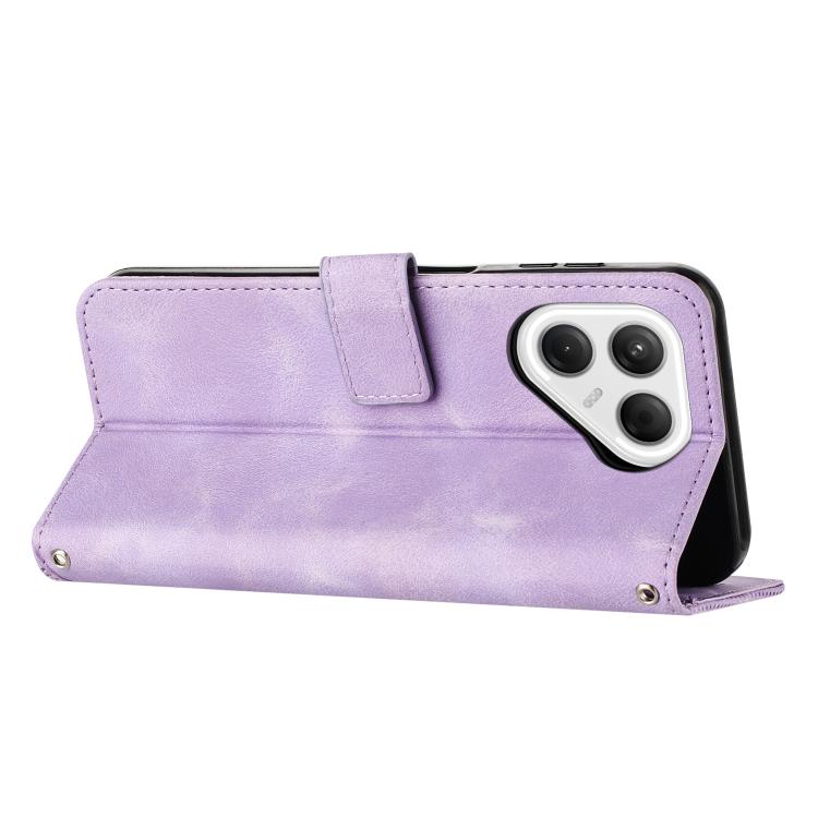 For Tecno Pova 7 Pro 5G Dream Triangle Leather Phone Case with Lanyard