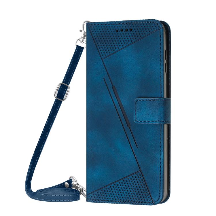 For Tenco Spark Slim 5G Dream Triangle Leather Phone Case with Lanyard