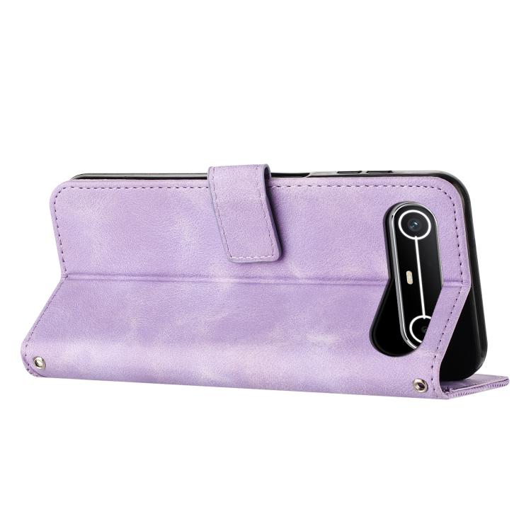 For Tenco Spark Slim 5G Dream Triangle Leather Phone Case with Lanyard