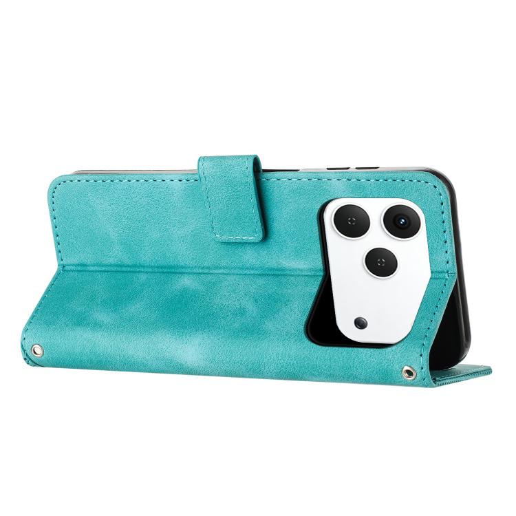 For Tecno Spark 50 4G Dream Triangle Leather Phone Case with Lanyard