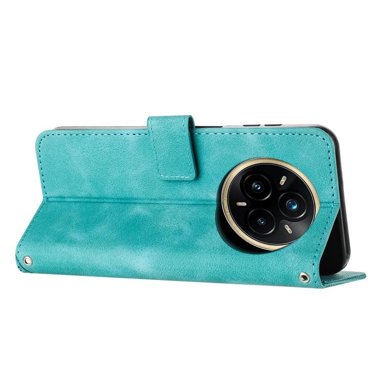 For Realme 14 Pro+ Dream Triangle Leather Phone Case with Lanyard