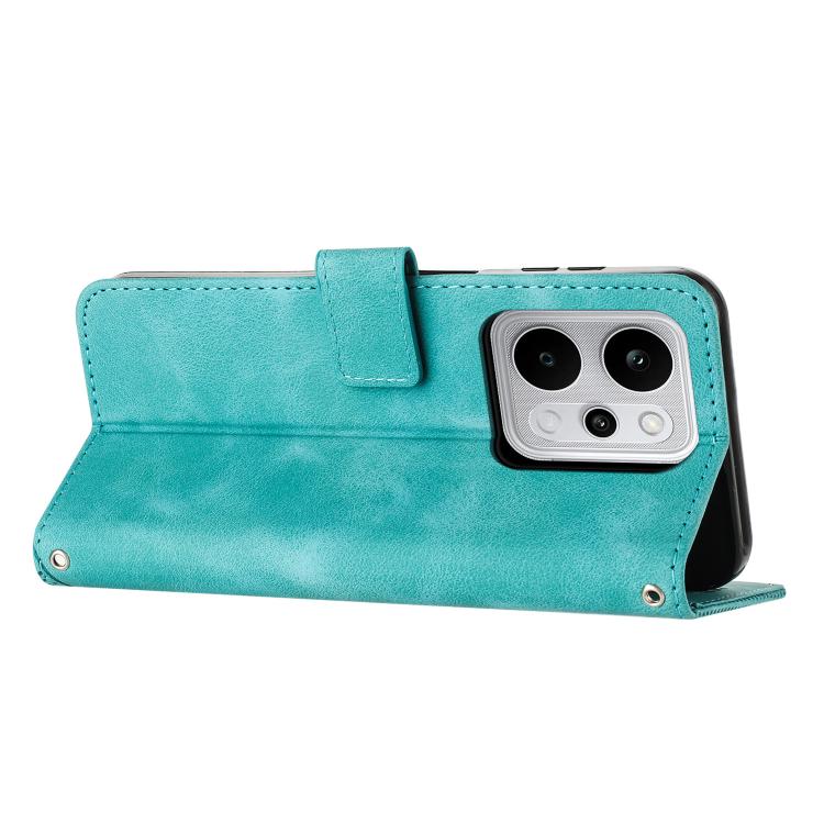 For Realme P4 Power 5G Dream Triangle Leather Phone Case with Lanyard