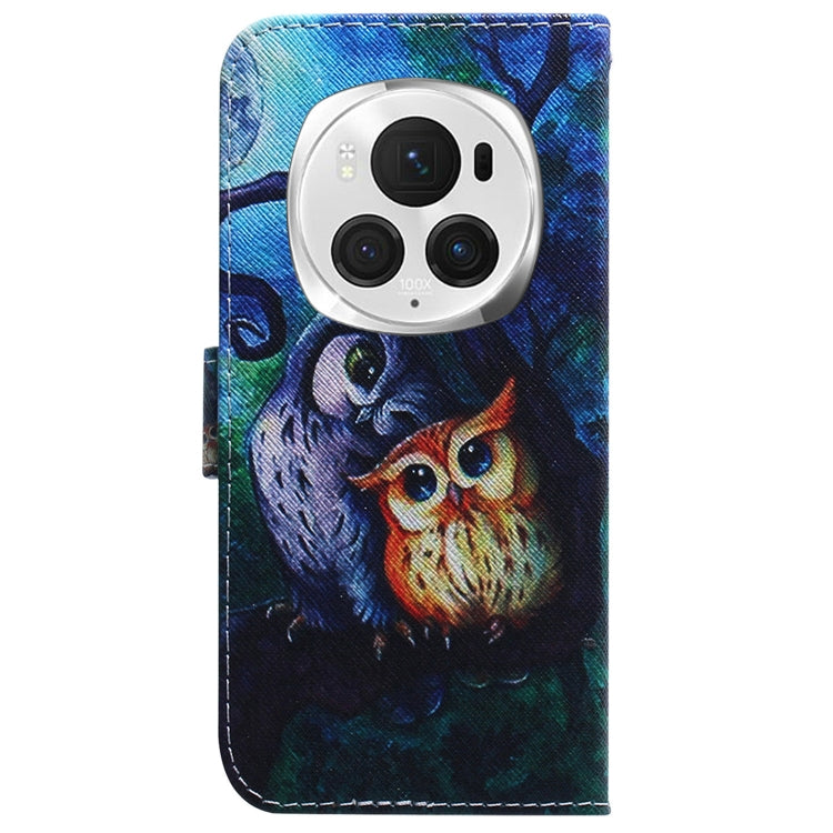 For Honor Magic6 Pro Coloured Drawing Flip Leather Phone Case
