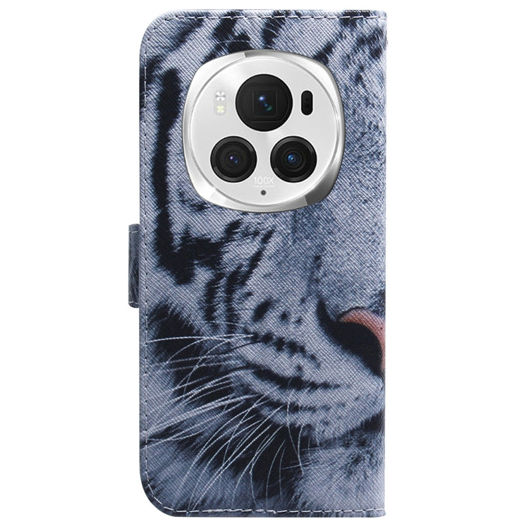 For Honor Magic6 Pro Coloured Drawing Flip Leather Phone Case