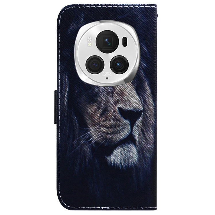 For Honor Magic6 Pro Coloured Drawing Flip Leather Phone Case