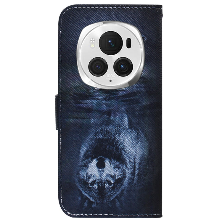 For Honor Magic6 Pro Coloured Drawing Flip Leather Phone Case