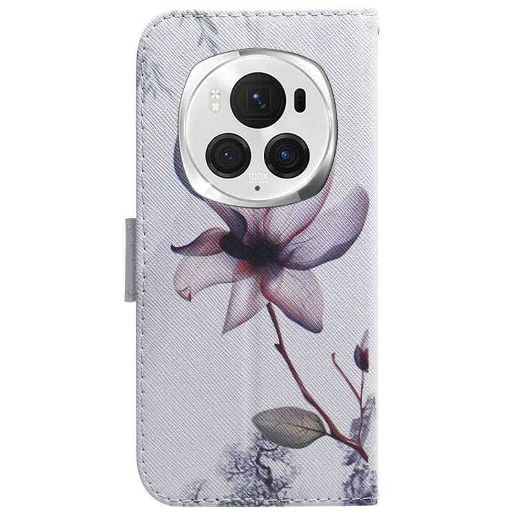 For Honor Magic6 Pro Coloured Drawing Flip Leather Phone Case