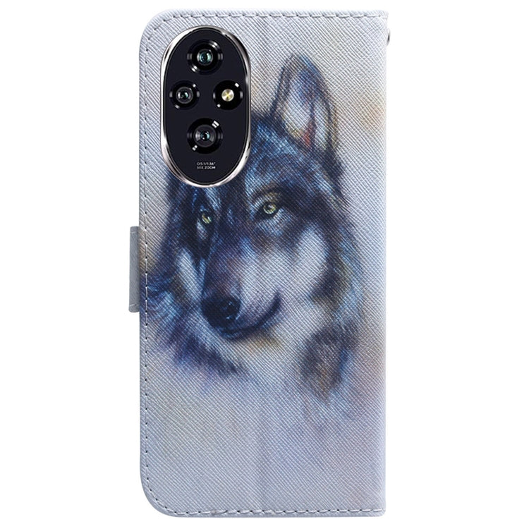 For Honor 200 Coloured Drawing Flip Leather Phone Case