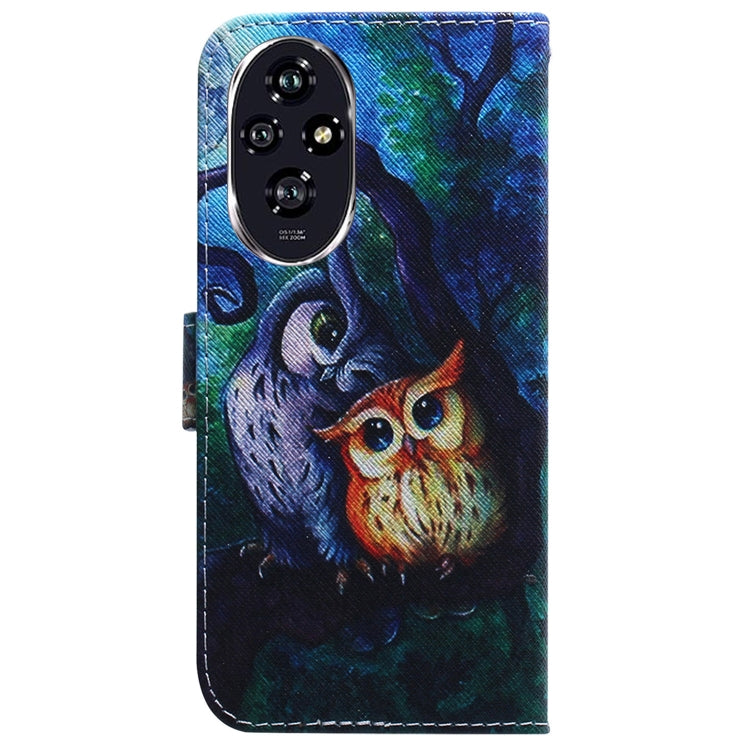 For Honor 200 Coloured Drawing Flip Leather Phone Case