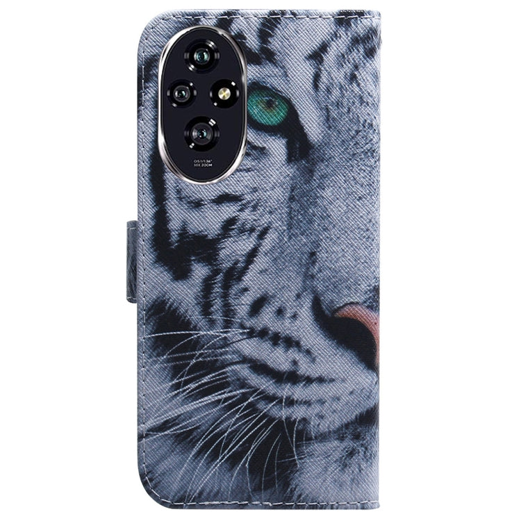 For Honor 200 Coloured Drawing Flip Leather Phone Case