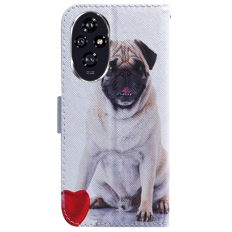 For Honor 200 Coloured Drawing Flip Leather Phone Case