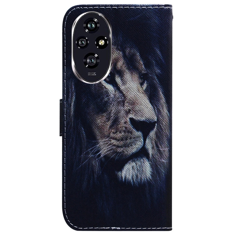 For Honor 200 Coloured Drawing Flip Leather Phone Case