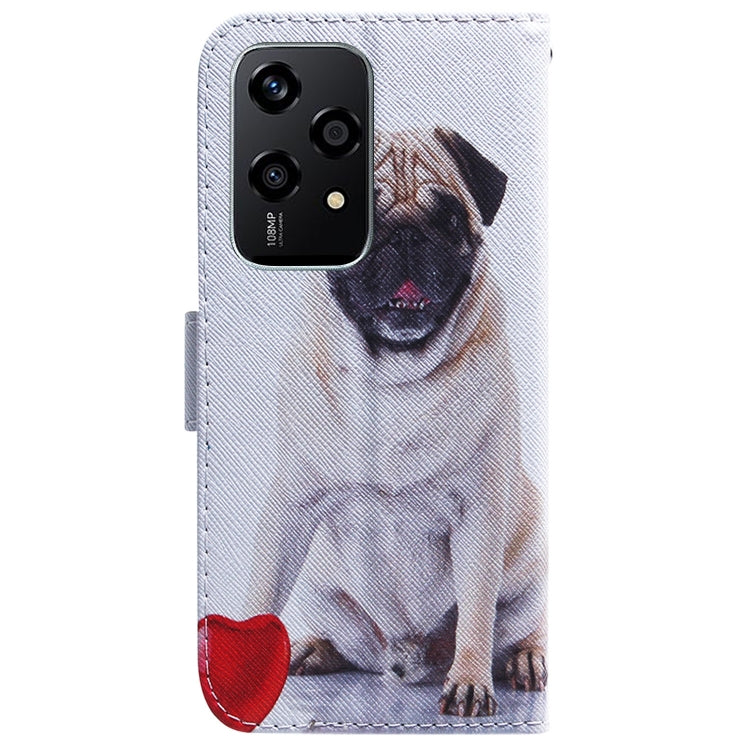 For Honor 200 Lite Global Coloured Drawing Flip Leather Phone Case