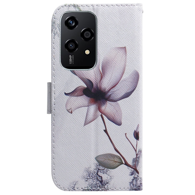For Honor 200 Lite Global Coloured Drawing Flip Leather Phone Case