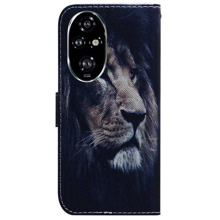 For Honor 200 Pro Coloured Drawing Flip Leather Phone Case