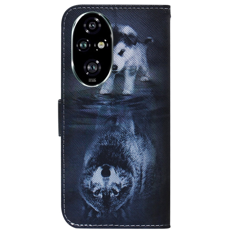 For Honor 200 Pro Coloured Drawing Flip Leather Phone Case