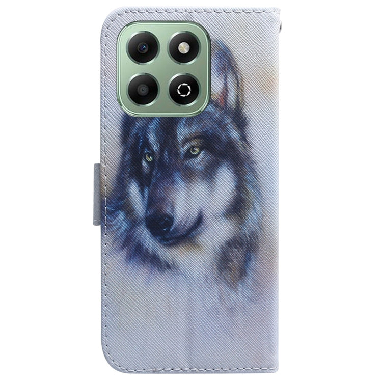 For Honor X6b Coloured Drawing Flip Leather Phone Case