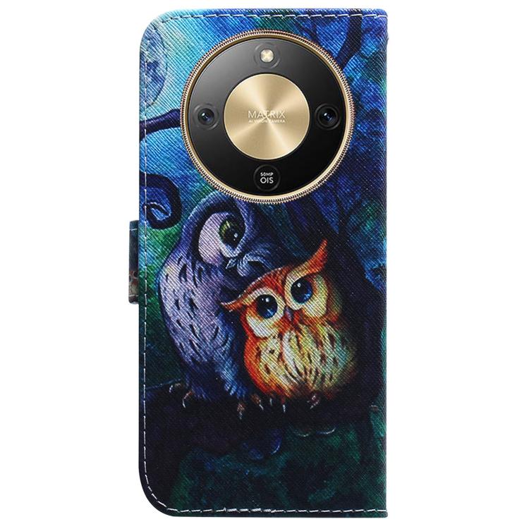 For Honor X70 5G Coloured Drawing Flip Leather Phone Case