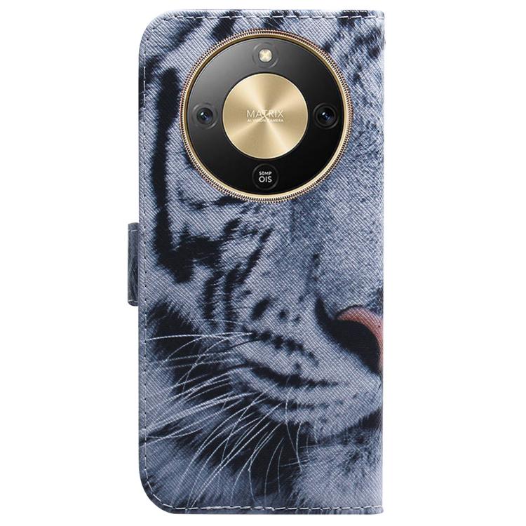 For Honor X70 5G Coloured Drawing Flip Leather Phone Case