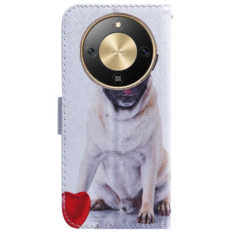 For Honor X70 5G Coloured Drawing Flip Leather Phone Case
