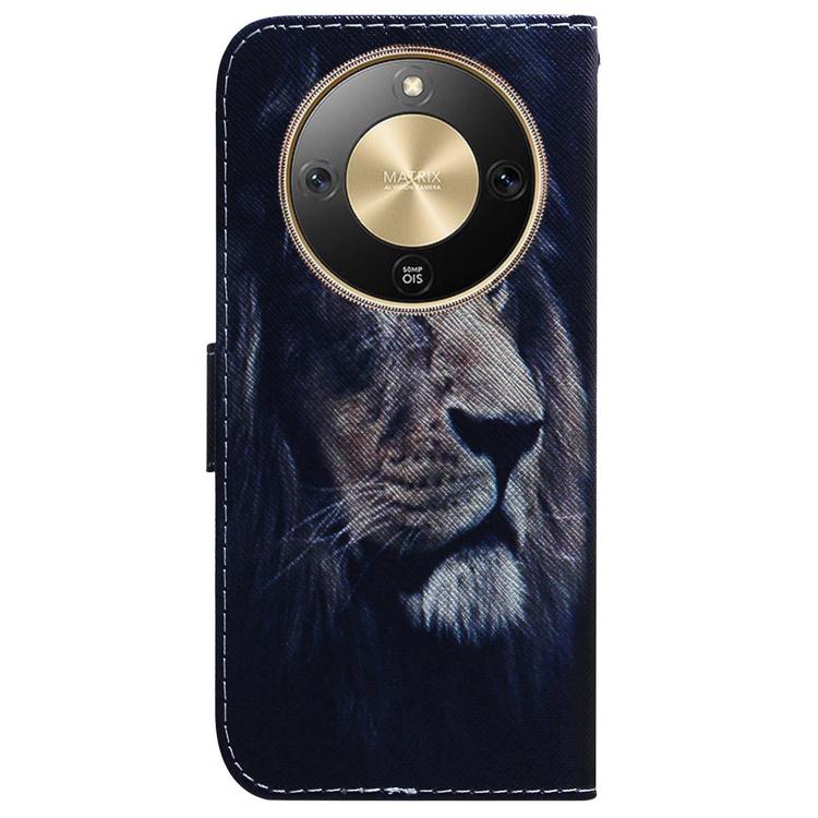 For Honor X70 5G Coloured Drawing Flip Leather Phone Case