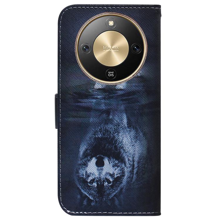 For Honor X70 5G Coloured Drawing Flip Leather Phone Case