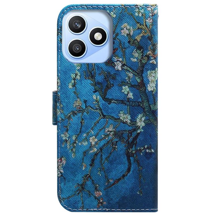 For Honor X8d 4G Coloured Drawing Flip Leather Phone Case