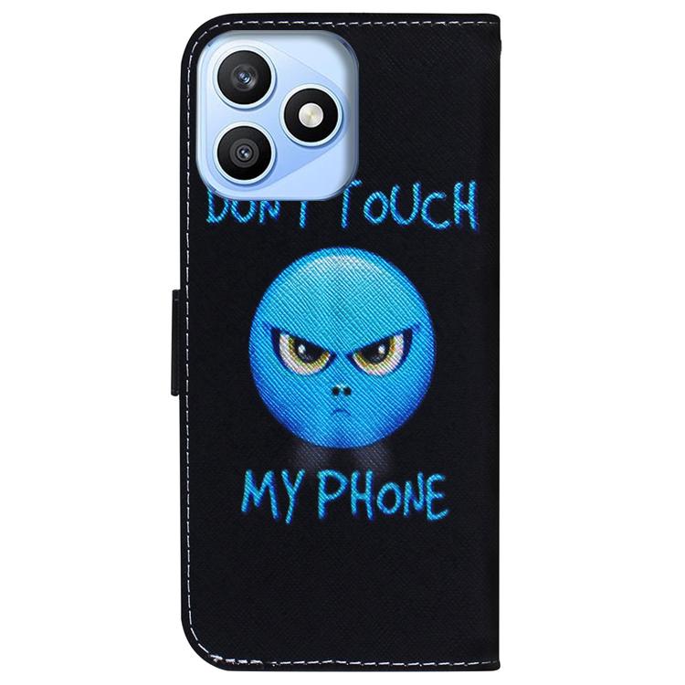 For Honor X8d 4G Coloured Drawing Flip Leather Phone Case