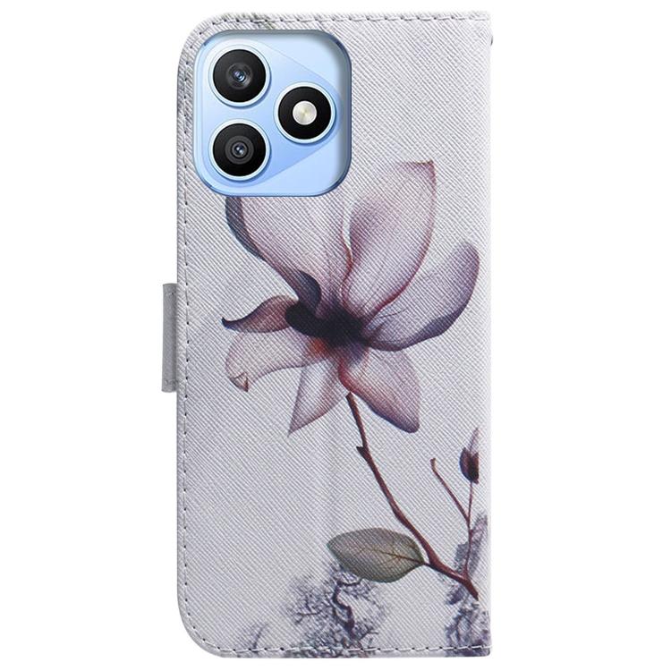 For Honor X8d 4G Coloured Drawing Flip Leather Phone Case
