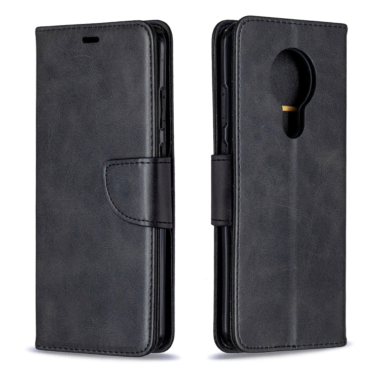 For Nokia 5.3 Retro Lambskin Texture Pure Color Horizontal Flip PU Leather Case with Holder & Card Slots & Wallet & Lanyard